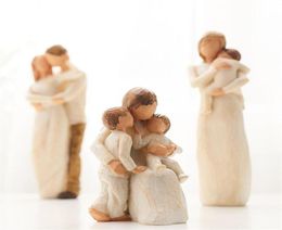 Nordic Style Love Family Figurines Resin Miniacture Home Decoration Accessories wedding gift living room decoration accessories CJ4404392