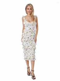 Casual Dresses Women Flower Long Dress Sleeveless Slip See-through Cocktail Summer Fancy Fairy For Party Beachwear