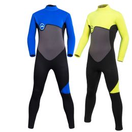 Suits SBART 2MM Long Neoprene Kids Surfing Wetsuit Girls Boys Anti UV Jellyfish Snorkeling Mergulho Full Wetsuits Scuba Diving Suit