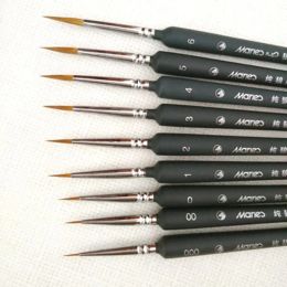 Supplies Paint Brush Watercolour Painting Miniature Set Hair Pen Nylon Artist Weasel For Paintbrushes Pens Colour Water Paintbrush 240320