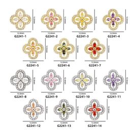 10pcslot Flower Garland Zircon Crystals Alloy Rhinestones Jewelry Nail Art Parts Decorations Nails Accessories Charms Supplies 240506