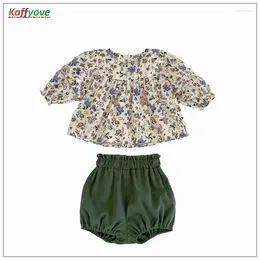 Clothing Sets Baby Girls Summer And Spring Clothes Flower Tutu Tops Pants Birthday Baptism 1 2 3 Year Children Outfits Pageant Girl
