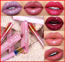 Cmaadu Glitter Flip Lip Gloss Velvet Matte Lip Tint 6 Colours Waterproof Long Lasting Diamond Flash Shimmer Liquid Lipstick3300256