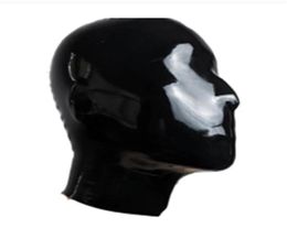 latex hood full Face Cover Ski Mask Hat Latex hood mask Breathing Balaclava Rubber cap for cosplay party94491014971345