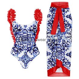 Women's Swimwear Vintage Women One Piece Swimsuit Luxury Bikini Backless Beach Dress Designer Bathing Suit Summer Surf Wear Beachwear H240507