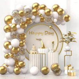 Party Decoration Wedding Balloon Garland Arch Kit White And Gold Latex Balons Baby Shower Supplies Kid Adult Birthday Decors