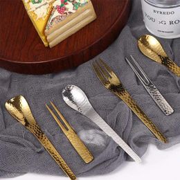 Spoons Metal Mesh Coffee 304 Stainless Steel Honey Dessert Fruit Fork Stirring Spoon Tableware Teaspoon