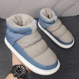 Casual Shoes 2024 Warm Plush Winter Men Indoor Slippers Anti-slip Soft Fur Lovers Home Floor Cotton Slipper Female House