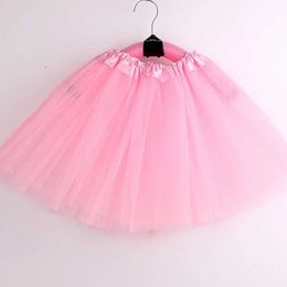 H1QO tutu Dress Children Kids Girls Ballet Skirts Elastic Mesh Tutu Dress Gymnastics Dancing Skirt Princess Pettiskirts Dance Tutus d240507