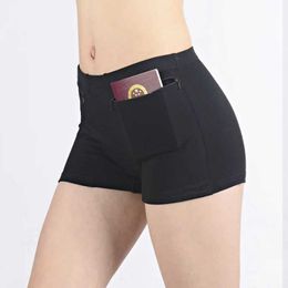 Women's Panties Womens safety and anti-theft pants soft shorts cotton boxer summer skiing shorts with pockets womens underwear safety shortsL2405