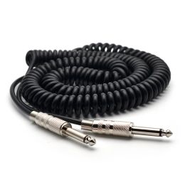 Accessories Guitar Spring Cable 6.35/6.5 Guitar Bass Audio Cable Shield Wire 5M For Connecting the Sound of the Electric Guitar