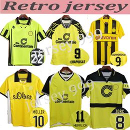 1988 89 Dortmunds Retro Soccer Jerseys HERRLICH M.Gotze MoLLER 1994 1995 1996 1997 1998 2000 2001 2011 2012 2013 Lewandowski football shirt Moller REUS