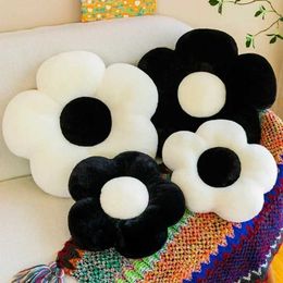 Cushion/Decorative Flower Sitting Cushion Sofa Pad Office Chair Cushion Black White Seat Pad Seat Sofa Cushion Lumbar Support Room Decor