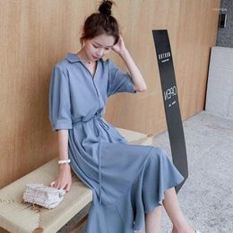 Casual Dresses Midi Length In Woman Evening Party Dress For Women 2024 Urban Harajuku Korean Style Clothes Summer Women's Clothing