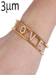 3UMeter Crystal Hollow Name Bangl Bar Bracelet Custom Name Personalised Bracelets for Etsy Friend Gifts Drop 1197369