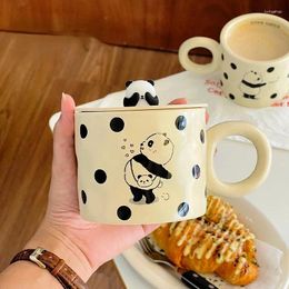 Mugs Cute Mug For Tea Cup Of Coffee Cartoon 3D Panda Ceramic Original And Funny Cups To Give Away Personalized Gifts