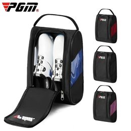 PGM Portable Mini Golf Shoe Bag Nylon Bags Golll Holder Lightweight Breathable Pouch Pack Tee Sports Accessories 240425