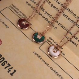 Necklaces Designers Pendant Necklace Fashion Womens Charm Jewelry S Small Stone Amulet Temperament Clavicle Chain Gift for Girlfriend Neck w