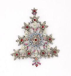 30 PcsLot Custom Brooches Fashion Crystal Rhinestone Large Christmas Tree Pin For Xmas GiftDecoration3505873