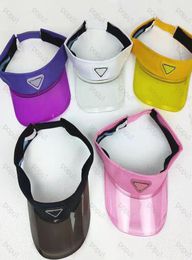 Whole fashion designer golf sun visor sunvisor party hats baseball cap sports sunscreen hat Tennis Beach elastic empty top cap6531185