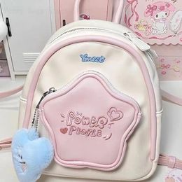 School Bags 2024 Five-Pointed Star Backpack Cute Mini Small Niche Design Dopamine Commuter Travel Bag For Women