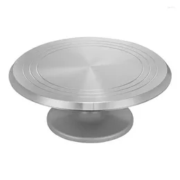 Bakeware Tools Rotating Cake Stand Simple Elegant Aluminium Alloy 12 Inches Revolving Leveller Decoration Accessories