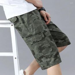 Men's Shorts Summer Men Clothing Hiking Cargo Camouflage Fashion Pant Casual Multiple Pockets Sweatpants Gym Board Trousers