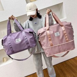Bags Waterproof Sports Fitness Bag Adjustable Gym Yoga Bag Big Travel Duffle Handbag for Women 2021 Weekend Travelling bag Bolsa Sac