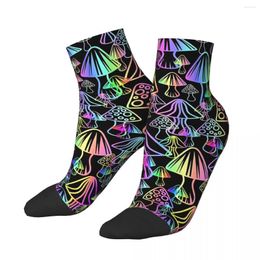 Men's Socks Magic Mushrooms Kawaii Travel Cartoon Pattern