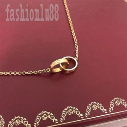 Trendy pendant necklace designer love necklaces diamond rings luxury Jewellery plated gold chains charm cjewelers jewellery couple womens 291o