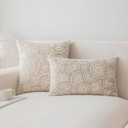 Pillow Nordic Bronzing Circle Cover Case Design Sofa Pillowcase Bedside Backrest Waist Couch Art