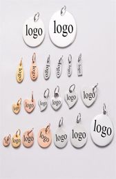 50PcsLot Stainless Steel Blank Stamping Tags For Custom Charms DIY For Necklace Jewellery Makings Whol 2110144361945