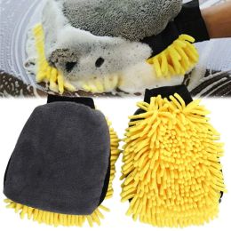 Gloves Car Wash Glove Coral Mitt Soft Antiscratch for Auto Wash Multifunction Thick Cleaning Glove Car Wax Detailing Brush