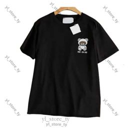 Men's T-Shirts Designer Summer Moschinno Italian Luxury Brands Men And Women Moschinno Sleeves Fashion Printed Loose Fit Cotton Outdoor Leisure 5875