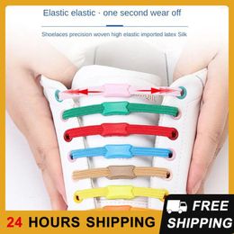 Shoe Parts 100cm Elastic Shoelaces No Tie Laces Outdoor Leisure Sneakers Quick Safety Flat Lace Kids And Adult Unisex Lazy