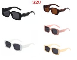 Designer Sunglasses New S2U Square Frame Glasses Women UV Sunglasses Men Round Face Trendy
