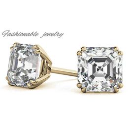MEDBOO 2CT Moissanite Diamond Engagement Earring 10K Gold Fine Jewellery Diamond OEM Custom Gold Jewelry moissanite earrings