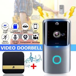 1080P Smart WiFi Video Doorbell Camera Visual Intercom Night Vision IP Door Bell Wireless Home Security Camera With Chime6985228