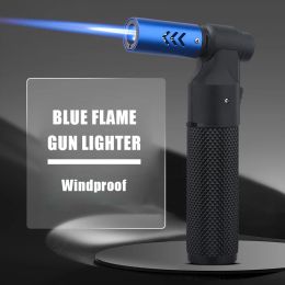 Accessories Honest Gun Strong Windproof Blue Flame Cigar Adjustment Spray Gun 1300 ° Outdoor Camping Stylish Torch Lighter Gadgets