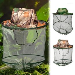 Berets Portable Fishing Hat Bee Keeping Insects Mosquito Net Prevention Cap Mesh Outdoor Sunshade Lone Neck Head Cover