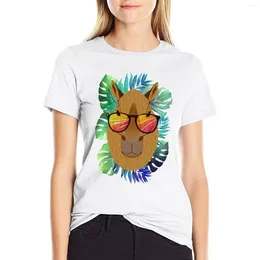 Women's Polos Tropical Vibes T-shirt Tees Summer Tops Clothes T-shirts For Women