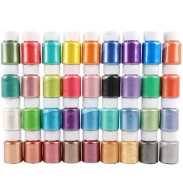 Albums 36color Pearlescent Mica Powder Epoxy Resin Pigment Kits Dye Pearl Pigment Natural Mica Mineral Powder Diy Jewellery Crafts Soap