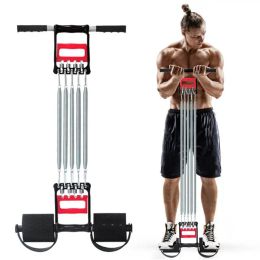 Equipments Spring Chest Developer Expander Men Tension Puller Fitness Stainless Steel Muscles Exercise Workout Equipment Resistance Bands