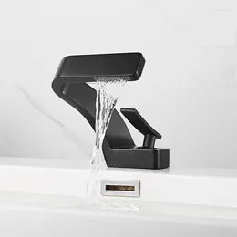 Bathroom Sink Faucets Household Modern Black Faucet Brushed Gold/Nickel/Chrome Basin And Cold Wash