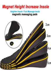 Magnet Massage Height Increase Insole Heighten Insoles Antibacterial Heel Taller Heightening Magnetic therapy Shoe Pad9451081