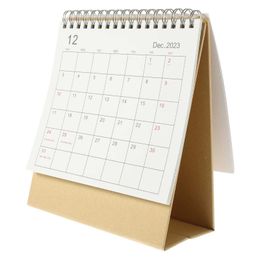 Calendar Desk Pocket Calendars Office Gift Desk Pocket Calendar 2023 2024 Schedules Delicate Convenient Desktop Table Tabletop Work