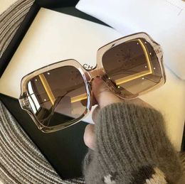 nose Sunglasses Frames Vintage Oversize Square Sunglasses Big Frame Women Sun Black Fashion Gradient Female Glasses fashion