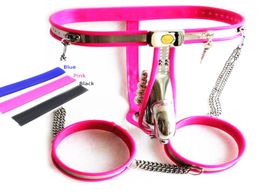 Device T-style Curve Waist Adjustable Stainless Steel Belt +Thigh Rings with Anal Plug Sex Kits Toys for Men G7-4-613945934
