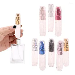 Storage Bottles Rhombic Portable Travel Bottom Filling Pump Perfume Empty Bottle 5 Ml Refillable Spray Mini Cosmetic Container