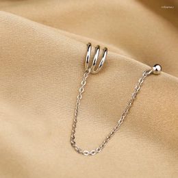 Backs Earrings 1Pcs Fashion Tassel Long Chain Multilayer Clip For Women Girls Party Jewellery Gift E145